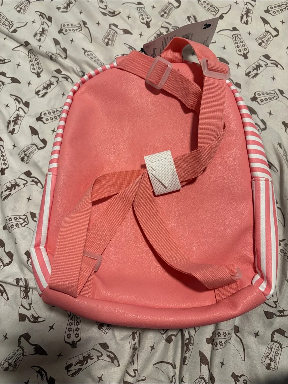 Disney Pink and White Striped Marie Kids Backpack